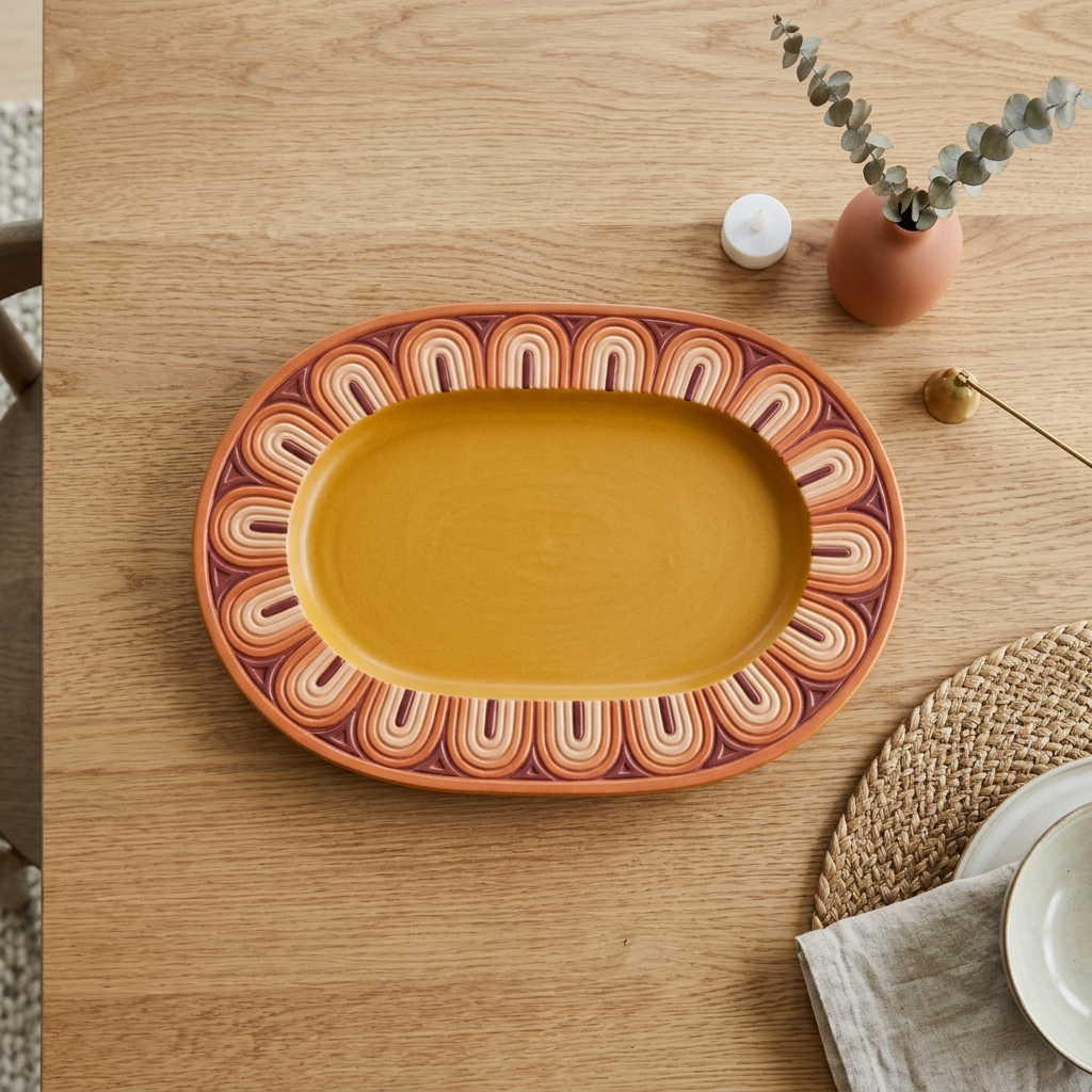 Sunset Arch Centerpiece Tray styled table