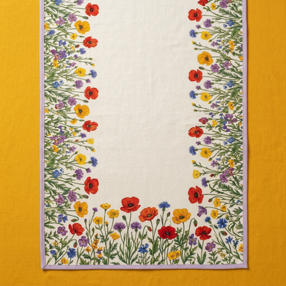 Wildflower Table Runner overhead view