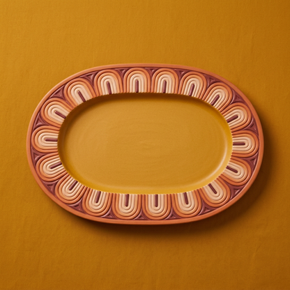 Sunset Arch Centerpiece Tray overhead view