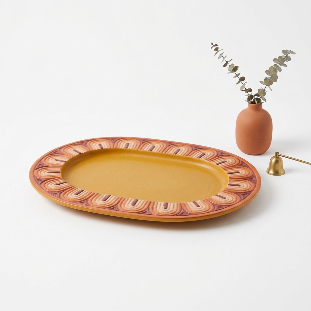 Sunset Arch Centerpiece Tray white background