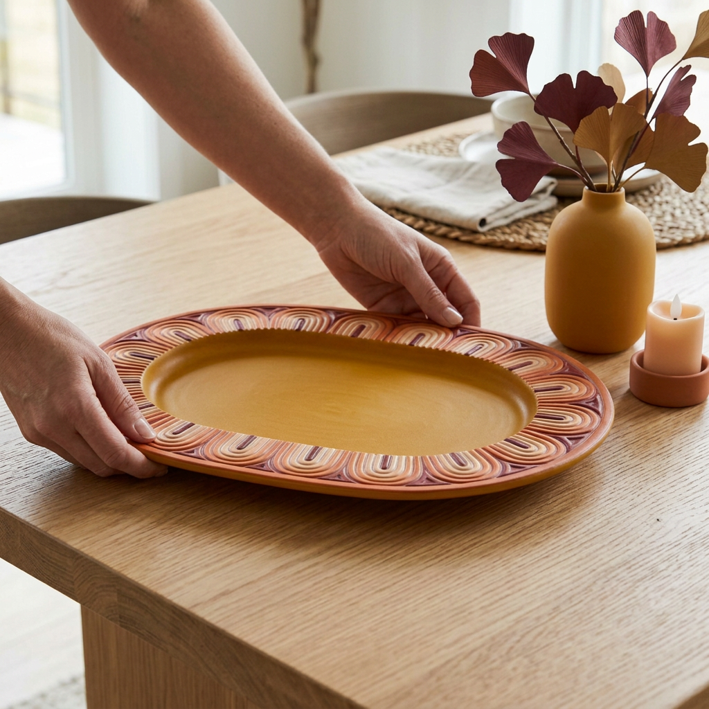 Sunset Arch Centerpiece Tray placement