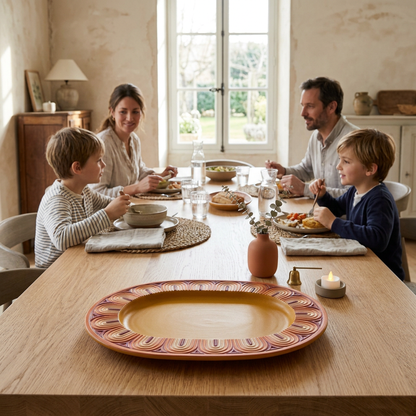 Sunset Arch Centerpiece Tray European family setting
