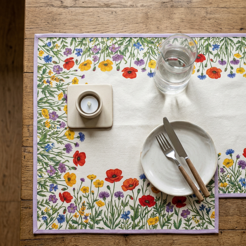 Wildflower Table Runner styled table