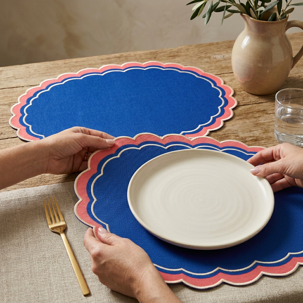 Riviera Scallop Placemat Pair - concept image 6