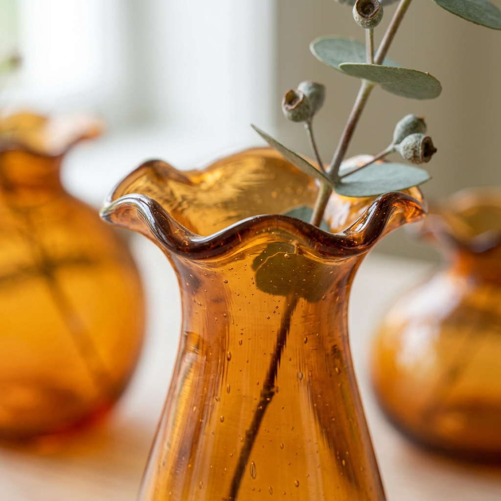 Amber Petal Bud Vase Trio - concept image 4