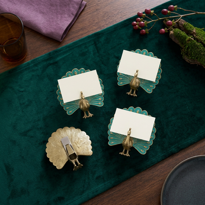 Peacock Place Card Holder Quartet - concept image 7