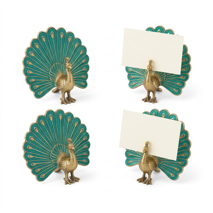 Peacock Place Card Holder Quartet - concept image 8